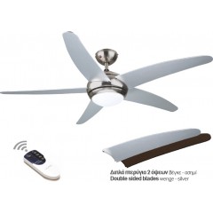 Gruppe R52001-XY-1L Ανεμιστήρας οροφής με διπλής όψης πτερύγια Wenge/Silver 